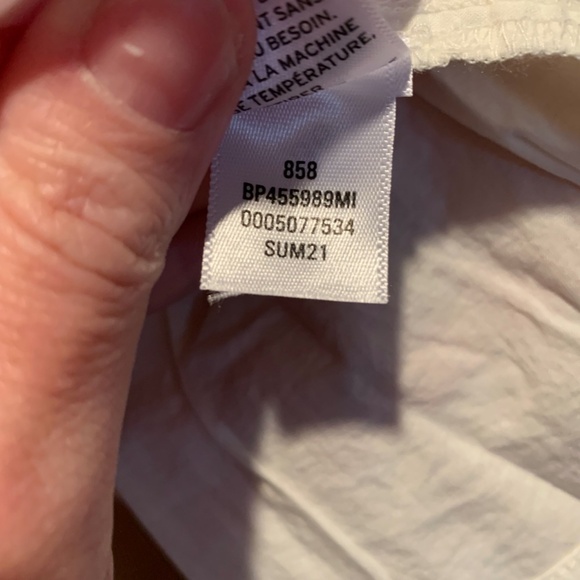 BP Babydoll Peplum Hem Blouse In Pink Beige Plaid Small NWT - Picture 7 of 7